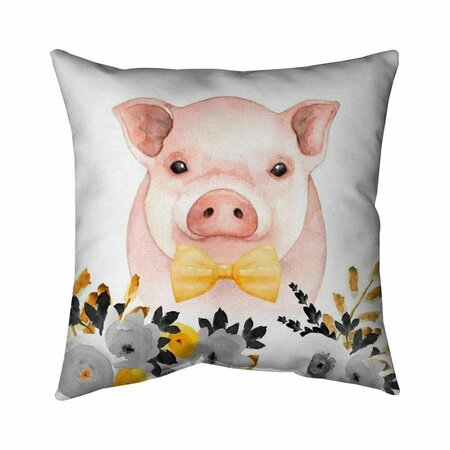 FONDO 20 x 20 in. Chic Pig-Double Sided Print Indoor Pillow FO2796024